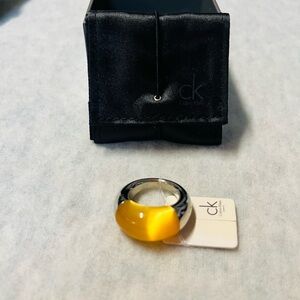 Calvin Klein Yellow and Silver Ring